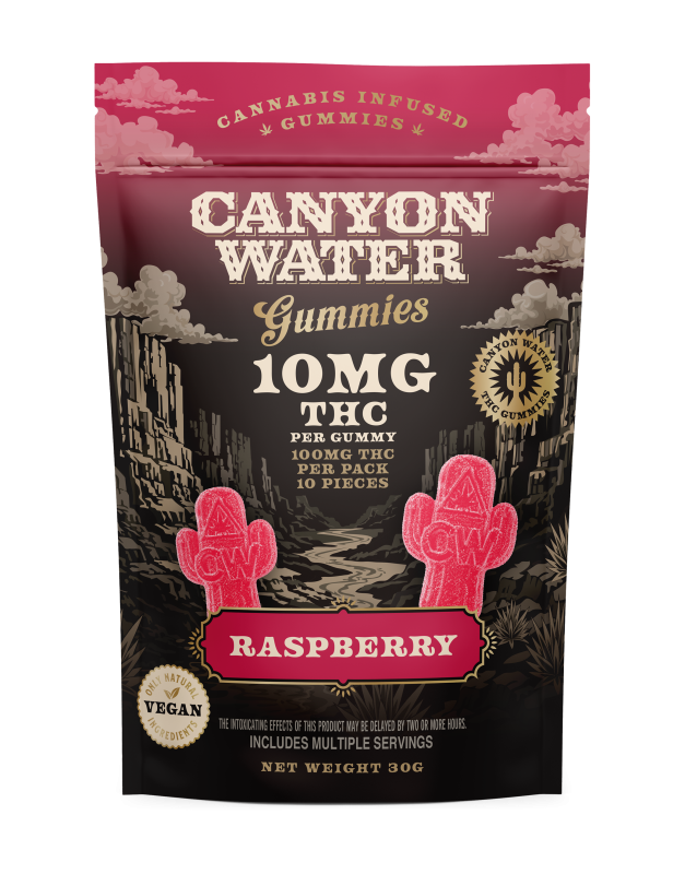 CANYON WATER GUMMIES POUCH vis RASPBERRY